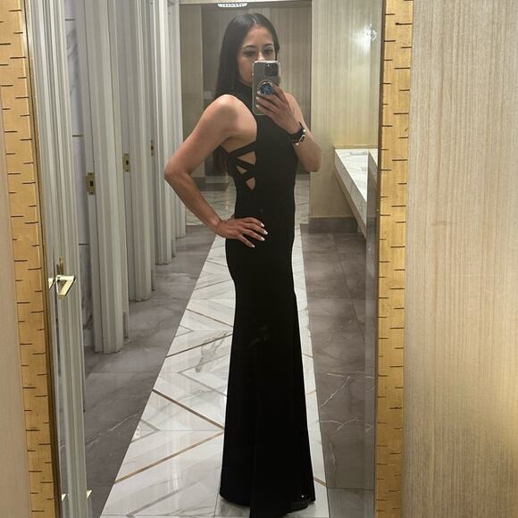 Lulu’s keep on dancing black long maxi evening dress size XS - Picture 1 of 6